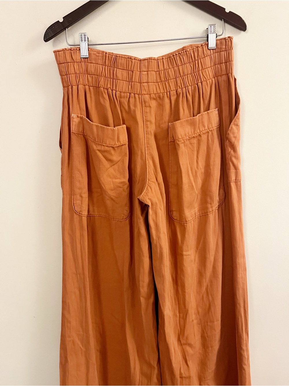 Free People We The Free Breezy Denim Pull-On Jeans Red Mango Size Medium - Picture 8 of 12